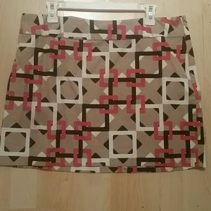 Geometric Mini Skirt